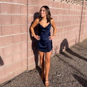 Only Ruched Slip Dress- Aritzia